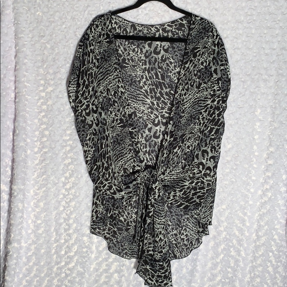 Sheer beach coverup